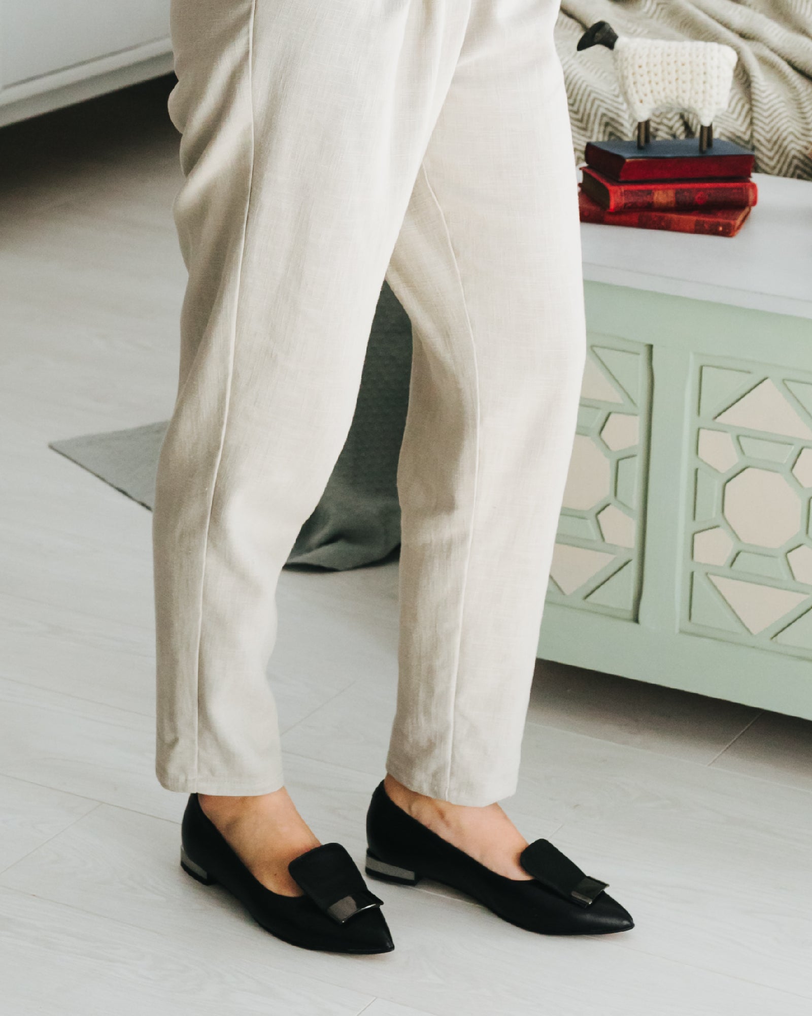 Balerini din piele Noah Black
