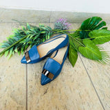 Balerini din piele Noah blue