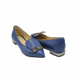 Balerini din piele Noah blue