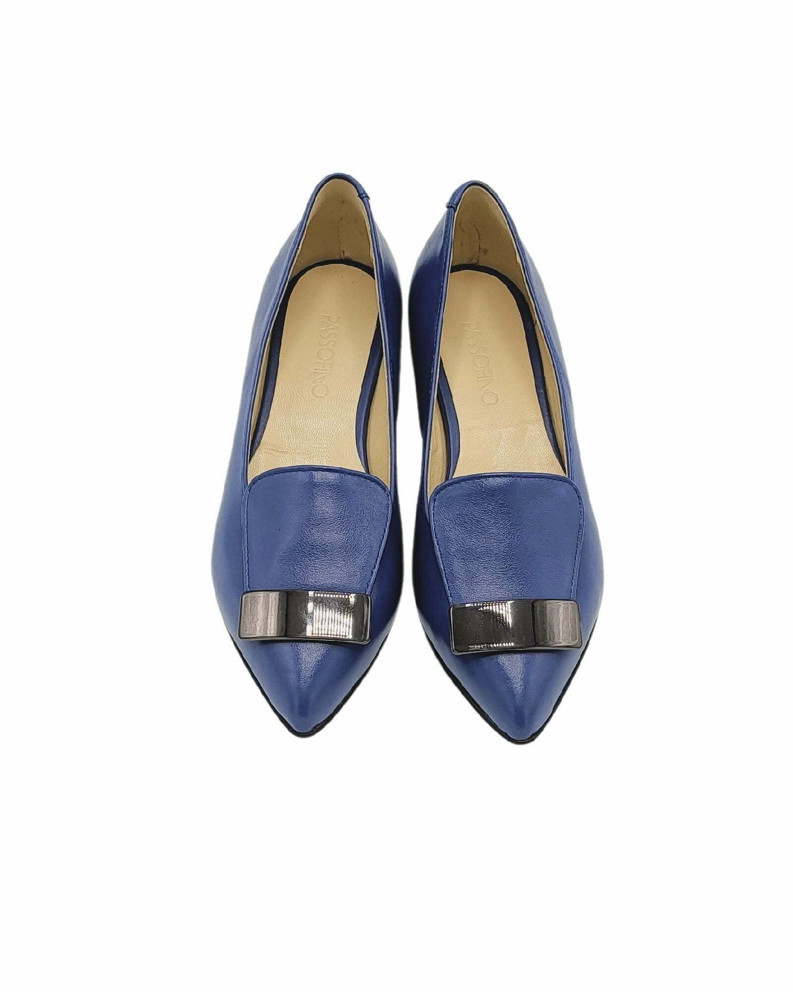 Balerini din piele Noah blue