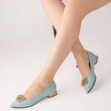 Balerini din piele PF531-21 mint