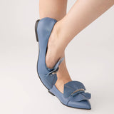 Balerini din piele soft Aretha donna