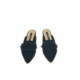 Balerini varf ascutit si accesoriu Ganni Black