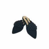 Balerini varf ascutit si accesoriu Ganni Black