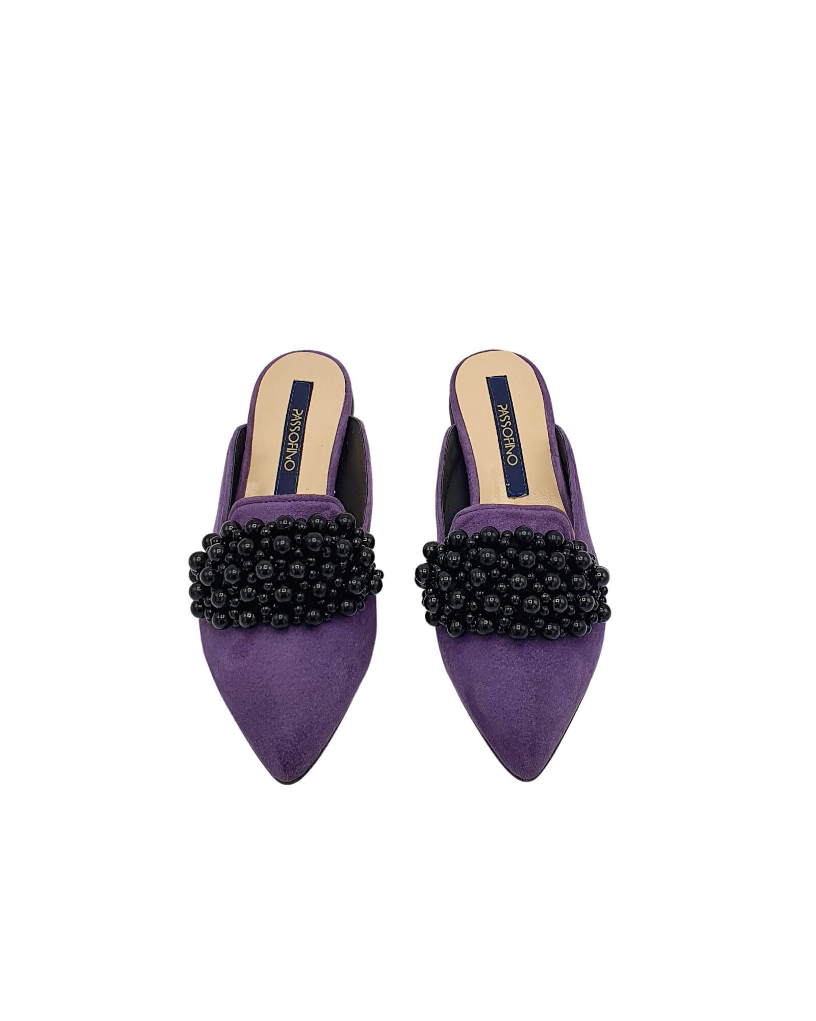Balerini varf ascutit si accesoriu Ganni Mauve