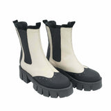 Bocanci cu elastic Giselle-7 negru-gri