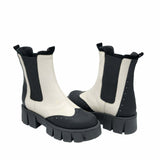 Bocanci cu elastic Giselle-7 negru-gri
