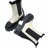 Bocanci cu elastic Giselle-7 negru-gri