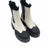 Bocanci cu elastic Giselle-7 negru-gri
