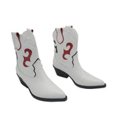 Ciocate din piele bizonata Isola White