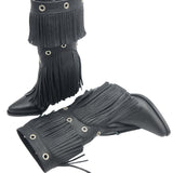 Ciocate inalte cu franjuri PF0354-21 negru