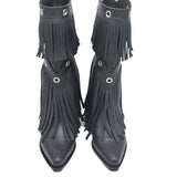 Ciocate inalte cu franjuri PF0354-21 negru