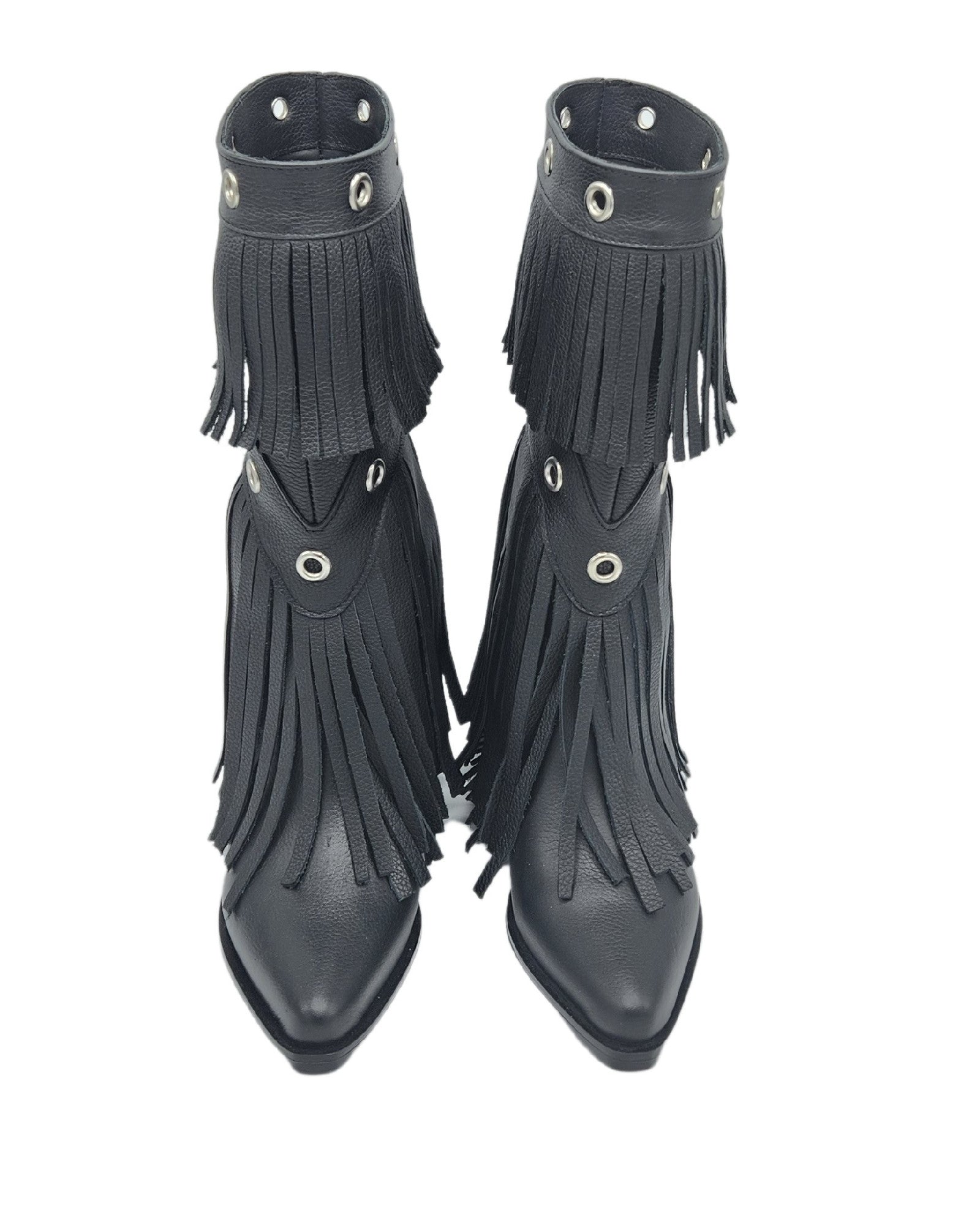 Ciocate inalte cu franjuri PF0354-21 negru