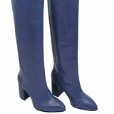 Cizme burlan sub genunchi PF348-1 blue