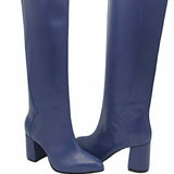 Cizme burlan sub genunchi PF348-1 blue