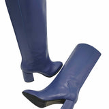 Cizme burlan sub genunchi PF348-1 blue