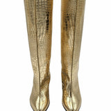 Cizme burlan sub genunchi PF348-1 Gold