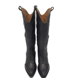 Cizme ciocate Black Western Flame