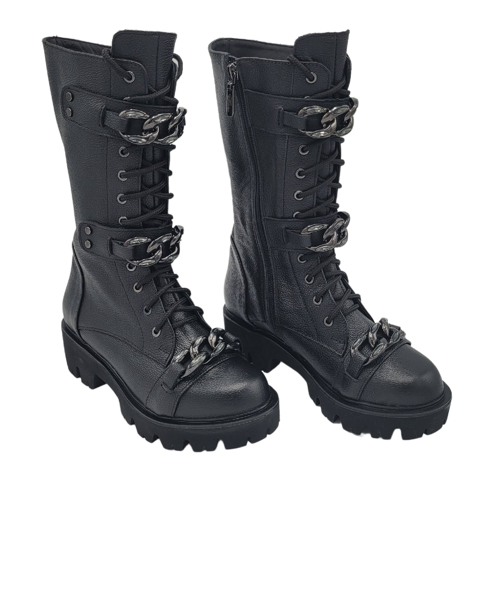 Cizme scurte casual PF56300-19 negru