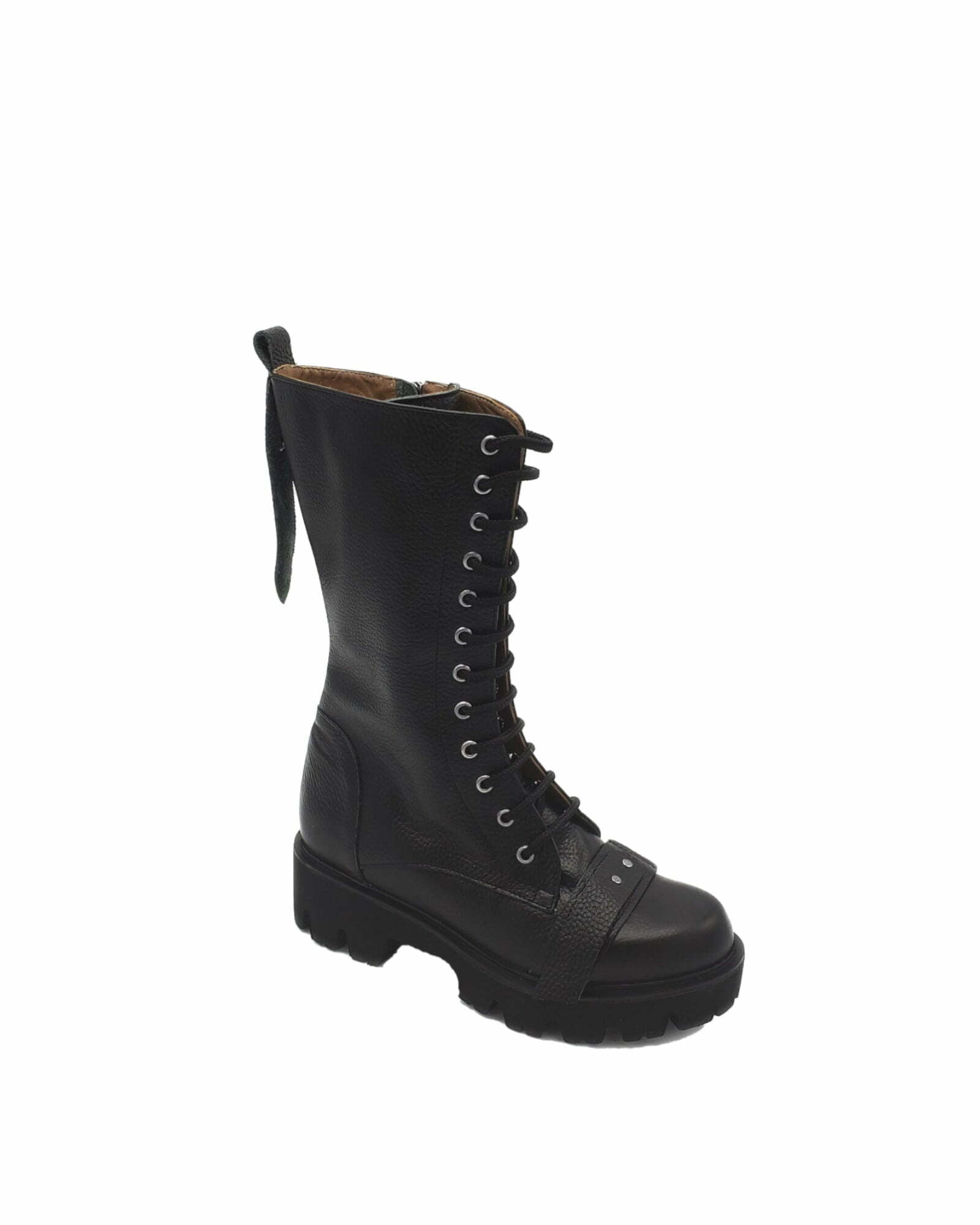 Cizme scurte negre Abba