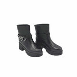 Ghete accesorizate cu lant Perla 4 negru