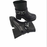 Ghete accesorizate cu lant Perla 4 negru