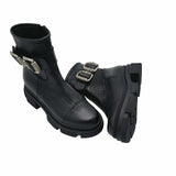 Ghete accesorizate cu talpa groasa PF260-13 negru