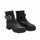 Ghete accesorizate cu talpa groasa PF260-13 negru