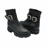 Ghete accesorizate cu talpa groasa PF260-13 negru