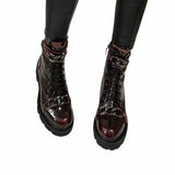 Ghete casual cu accesorii PF56300-18 grena spatolat