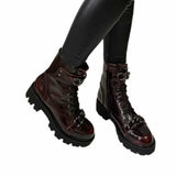Ghete casual cu accesorii PF56300-18 grena spatolat