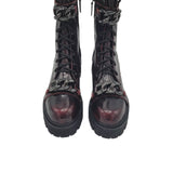 Ghete casual cu accesorii PF56300-18 grena spatolat
