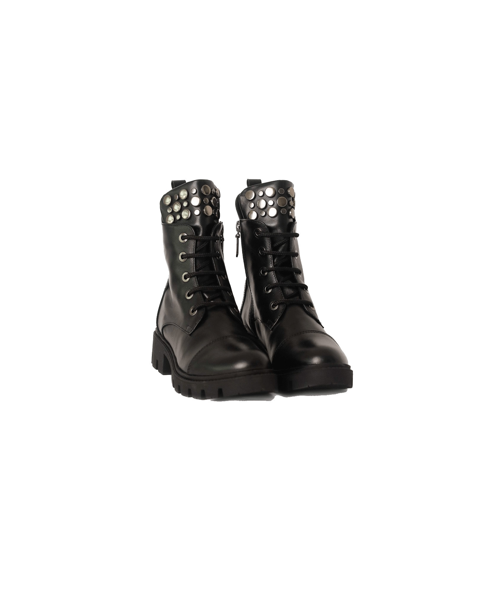 Ghete cu aplicatii metalice Loisa Black
