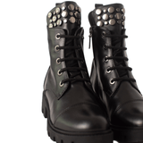 Ghete cu aplicatii metalice Loisa Black