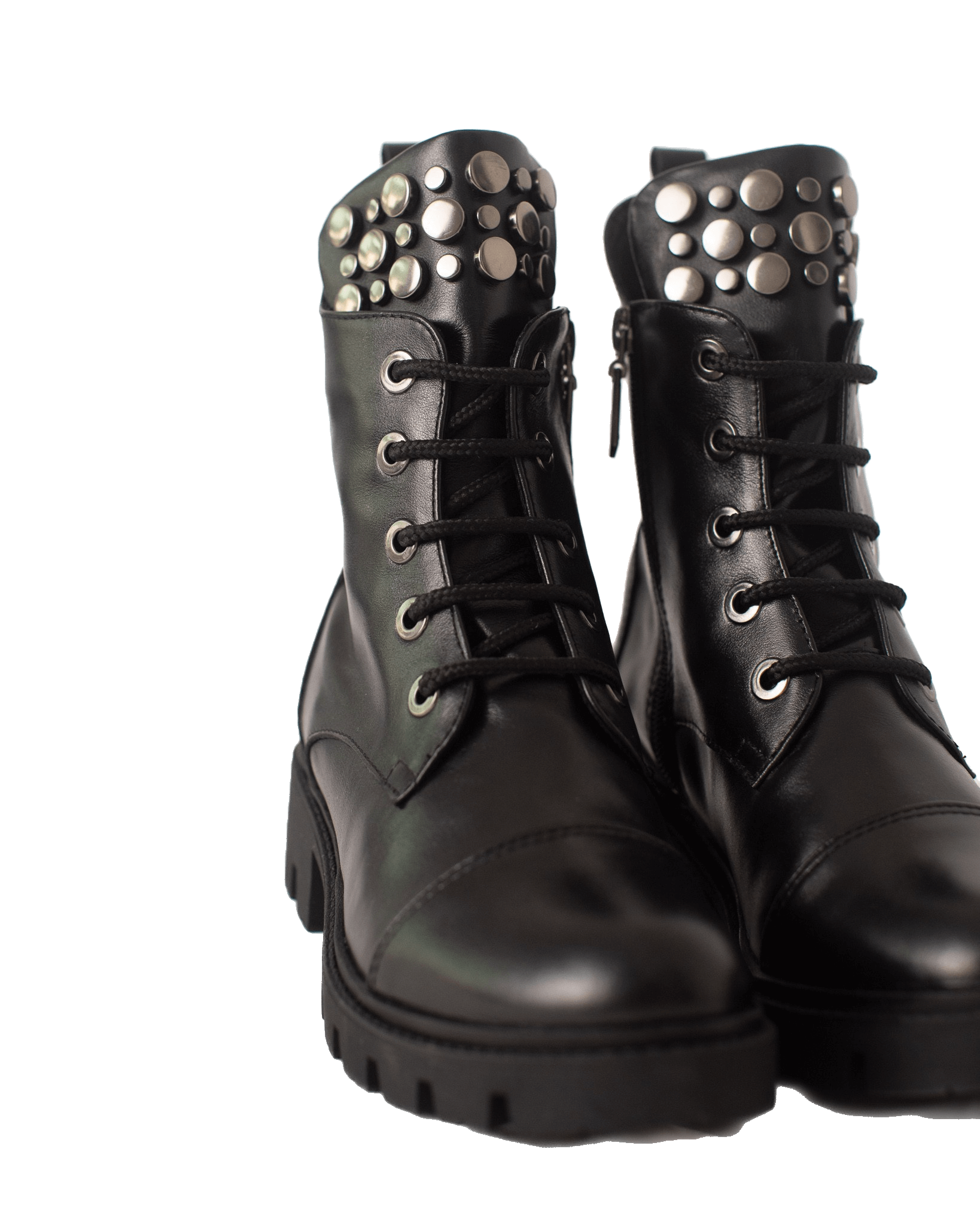 Ghete cu aplicatii metalice Loisa Black