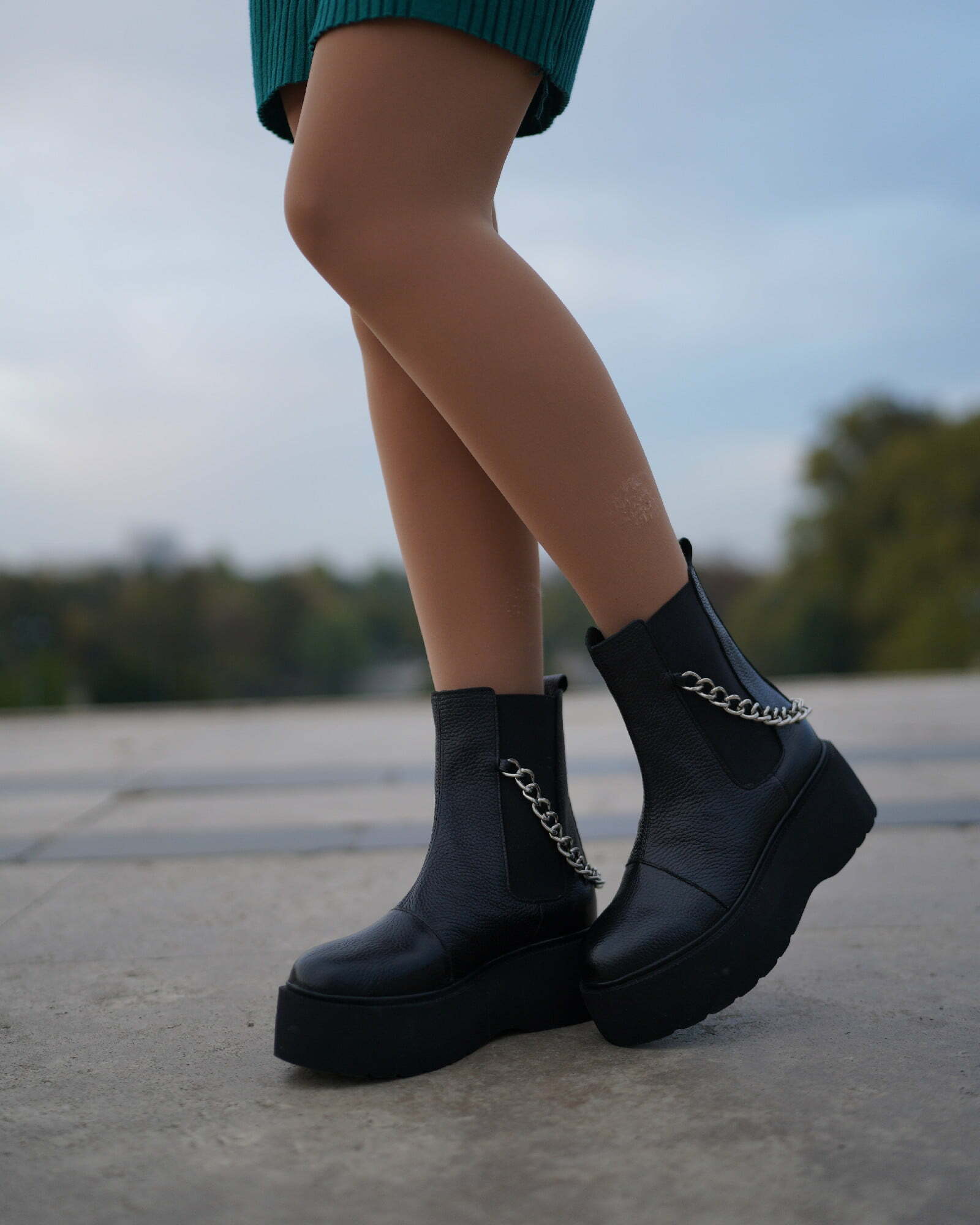 Ghete cu elastic PF261-9 negru