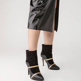 Ghete cu toc stiletto Elegance black