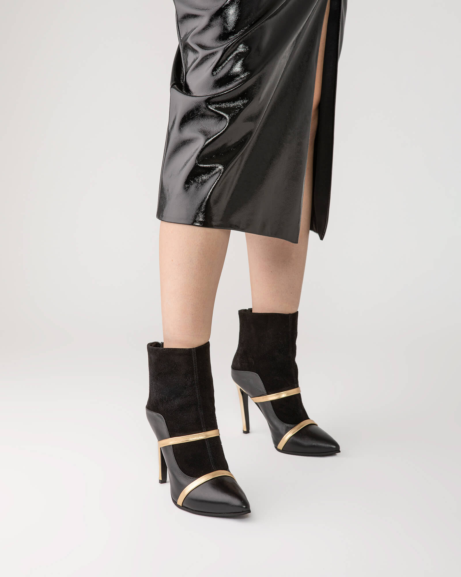Ghete cu toc stiletto Elegance black