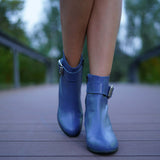 Ghete din piele blue PF002-5