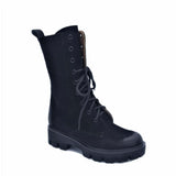 Ghete din piele intoarsa neagra Artemis