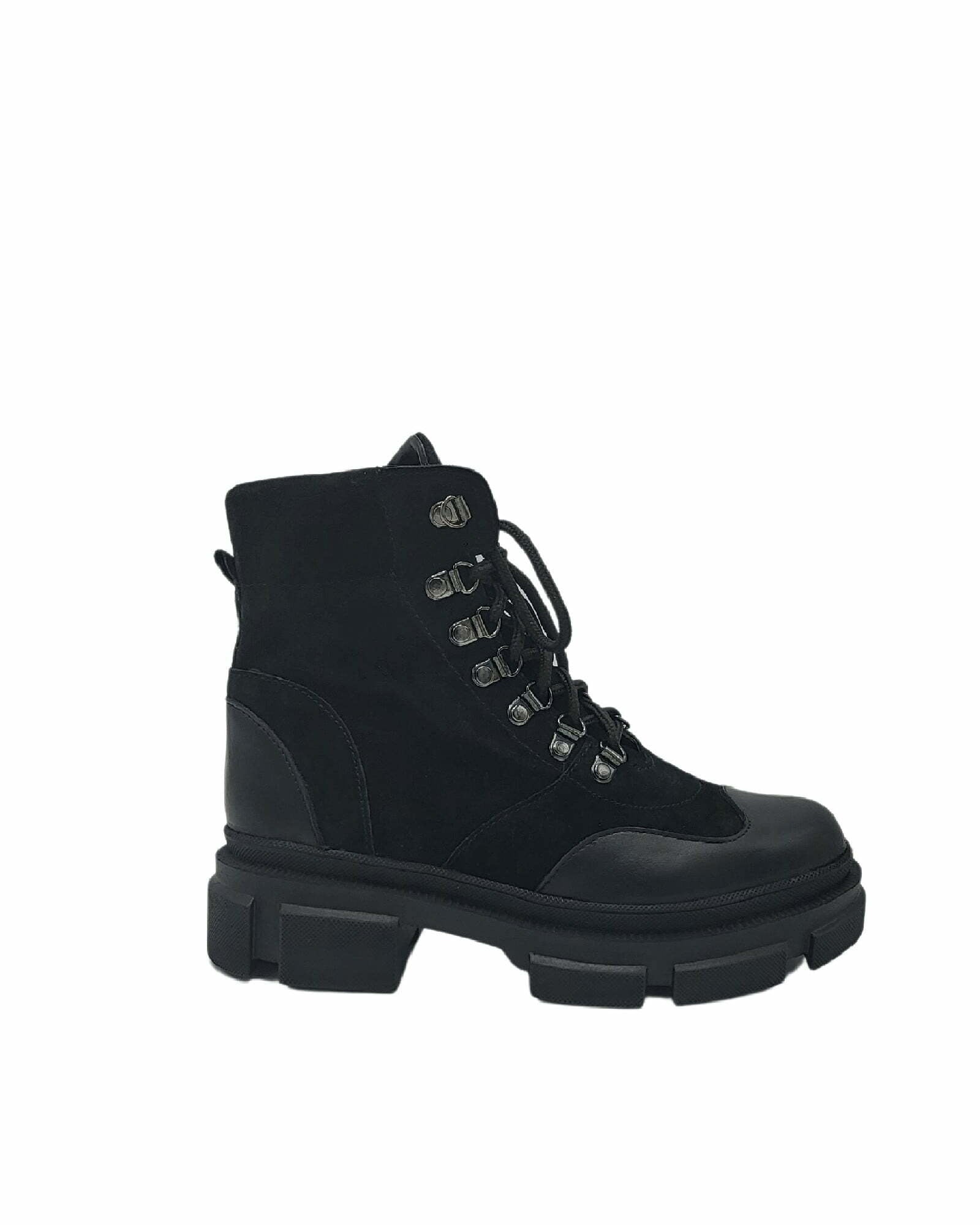 Ghete din piele intoarsa neagra ChaosPassofino