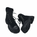 Ghete din piele intoarsa neagra ChaosPassofino