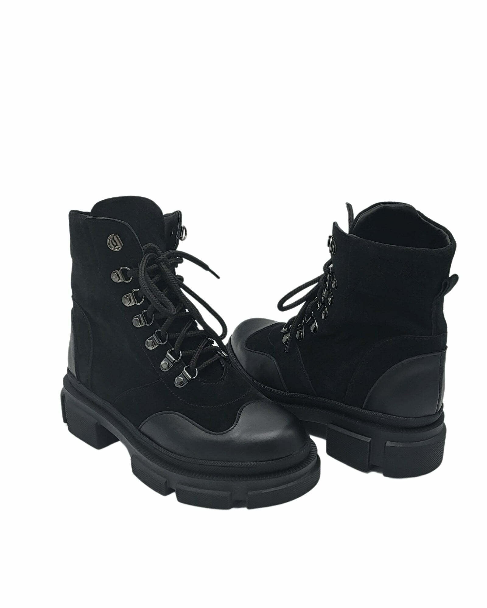 Ghete din piele intoarsa neagra ChaosPassofino