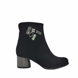 Ghete din piele intoarsa Pf002 negru