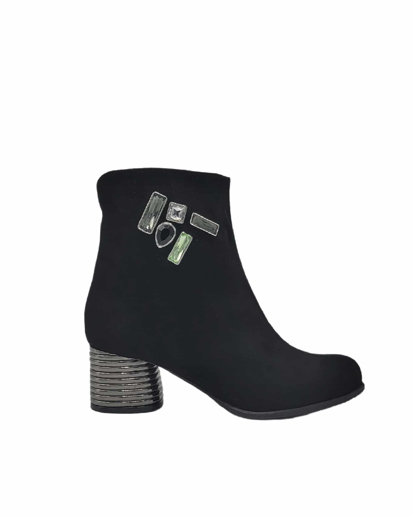 Ghete din piele intoarsa Pf002 negru