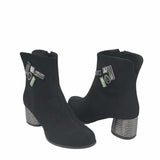Ghete din piele intoarsa Pf002 negru