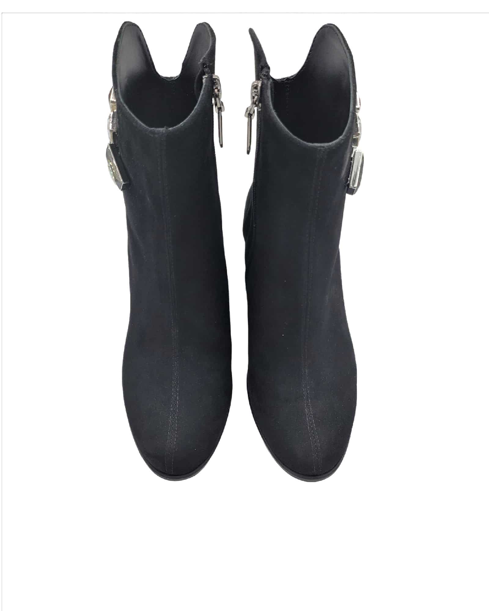 Ghete din piele intoarsa Pf002 negru