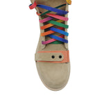 Ghete din piele intoarsa Trendy Beige