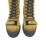 Ghete din piele intoarsa Trendy Yellow