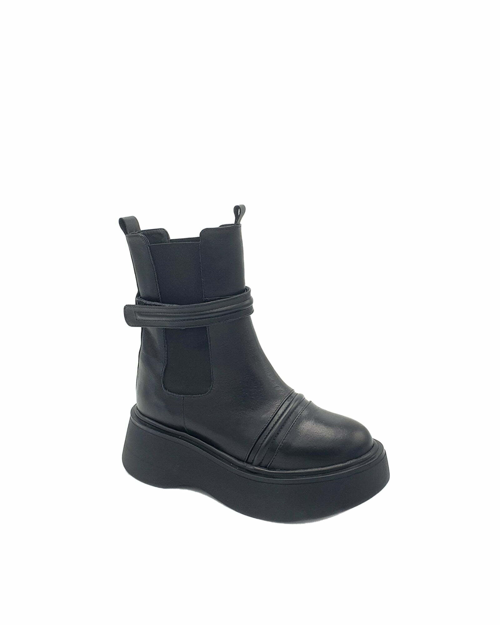 Ghete din piele naturala Namibia Black